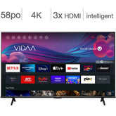 Hisense 58" - Téléviseur Intelligent 4K UHD A6KV de 58 po Hisense - 58A6KV - Neuf