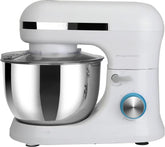 Frigidaire Mélangeur électrique rétro sur pied de 4,5 l, 8 vitesses avec fouet, crochet pétrisseur, accessoires de batteur plat, protection anti-éclaboussures ESTM020-White - Remis à neuf