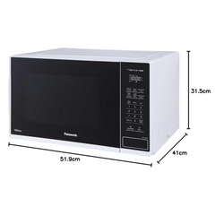 Panasonic - Four à micro-ondes 1.3 pi3 Genius Inverter de 1200 W Blanc - NN-SC64MW-C - Remis à neuf