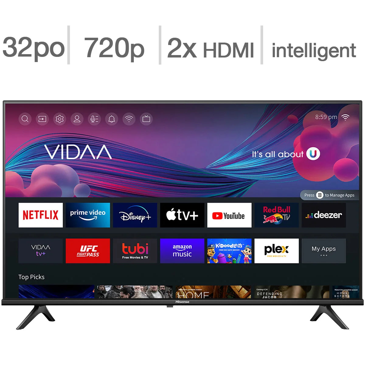 Hisense 32" A4KV HD Smart TV - 32A4KV - Open Box
