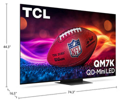 TCL 65" QM7K - TCL 65" QM7K Series 4K UHD HDR Mini-LED Google Smart TV (65QM7K) - 2025 - Open Box