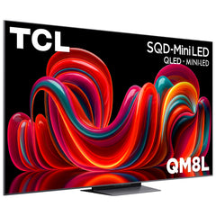 TCL 85" QM8L Téléviseur Google SQD mini-DEL HDR UHD 4K 144Hz de 85 po série QM8L de TCL - 2026 - 85QM8L - Boîte ouverte