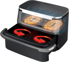 Ninja Foodi Friteuse à air FlexBasket Megazone 10.4L - AD600CCO - Remis à neuf
