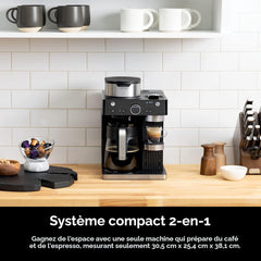 Ninja Machine à expresso et café Ninja Barista - CFN601C - Remis à neuf