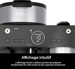 Ninja Machine à expresso et café Ninja Barista - CFN601C - Remis à neuf