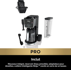 Ninja Système d’infusion de spécialité DualBrew Pro, portion individuelle, capsule et cafetière filtre de 3 L (12 tasses) - CFP301C - Remis à neuf