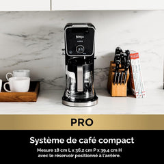 Ninja Système d’infusion de spécialité DualBrew Pro, portion individuelle, capsule et cafetière filtre de 3 L (12 tasses) - CFP301C - Remis à neuf