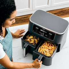 Ninja Friteuse à air chaud 4-en-1 Dual Zone Foodie - 9,46 kg/10 pte DZ300C - Boîte ouverte
