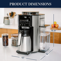 De'Longhi TrueBrew Filter Coffee Machine - Stainless Steel with Thermal Carafe - CAM51035M - Refurbished