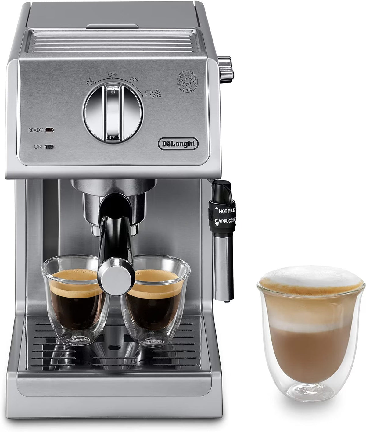 De'Longhi machine à espresso et à cappuccino manuelle avec mousseur réglable de qualité supérieure - ECP3630 Open Box