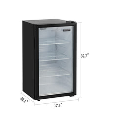 Frigidaire - Frigidaire 3.3 cu. ft. Compact Refrigerator - Black - EFR335-6COM - Open Box