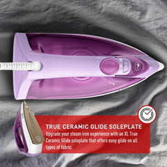 T-fal Steam Iron with Eco-Ceramic Soleplate FV1955Q1 - Refurbished