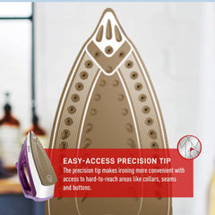 T-fal Steam Iron with Eco-Ceramic Soleplate FV1955Q1 - Refurbished