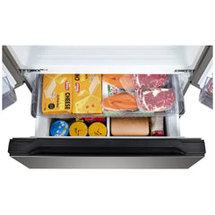 33-inch French Door Refrigerator in Stainless Steel with Dual Freezer Drawers - Hamilton Beach - HZ4051 - Open Box