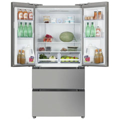 33-inch French Door Refrigerator in Stainless Steel with Dual Freezer Drawers - Hamilton Beach - HZ4051 - Open Box