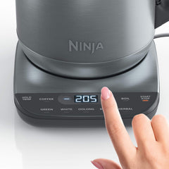 Ninja KT200C Precision Temperature Electric Kettle, 1500 Watts, BPA-Free, Stainless Steel, 7-Cup Capacity - Open Box