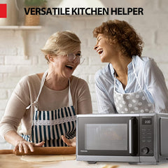Toshiba - Four à micro-ondes 6 en 1 de 1.3 pi3 de 1000W avec fonction friteuse à air intégré - ML2-EC09SAIT(BS) - Remis à neuf (Recertifié)