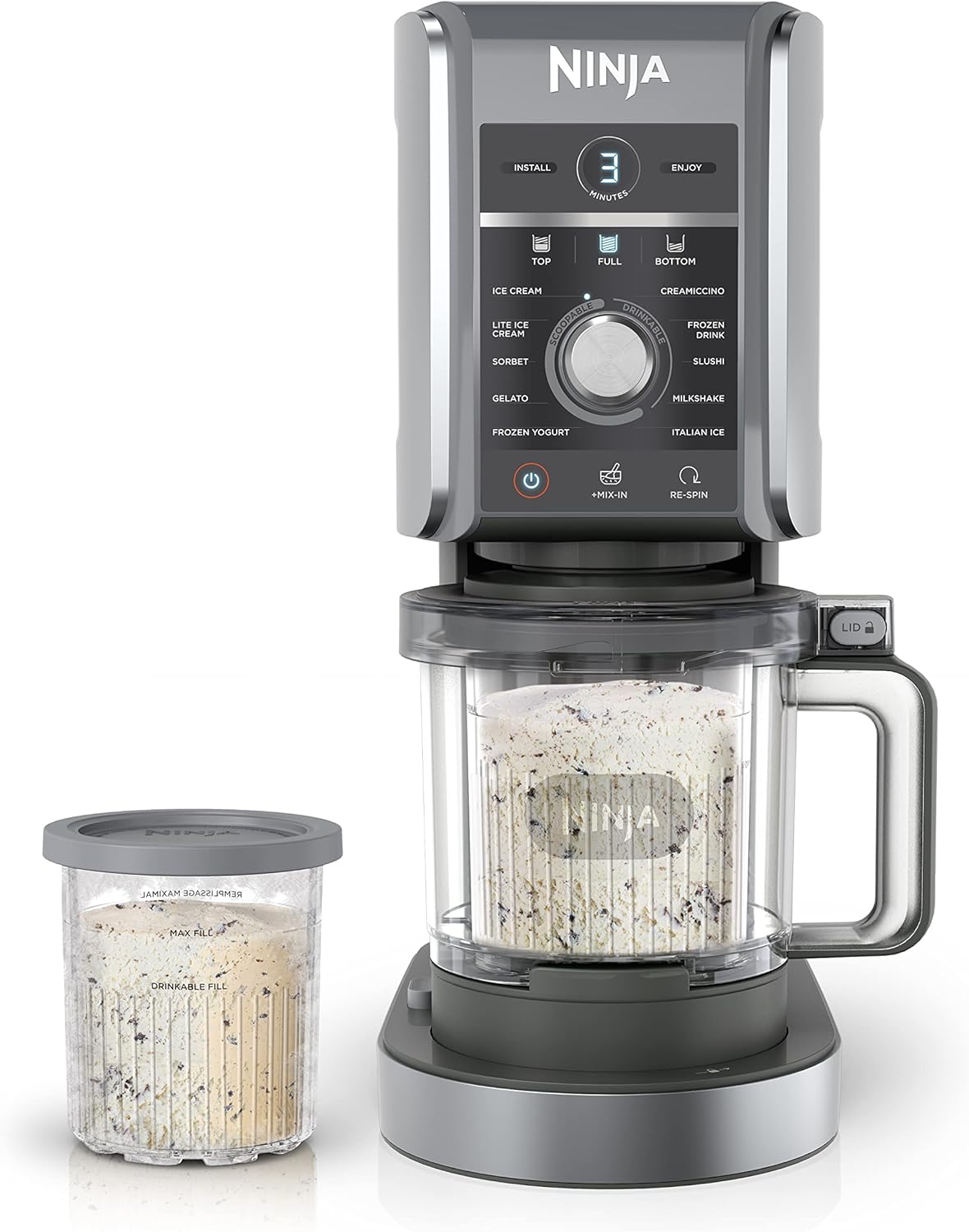 Ninja CREAMi Deluxe 11-in-1 Ice Cream and Frozen Treat Maker - NC501 - Refurbished