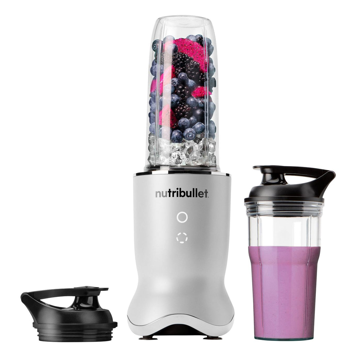 Mélangeur à une tasse de 1200 W Ultra 0,9 l de NutriBullet Ultra - Blanc/Métallique - Boîte ouverte