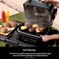 Ninja Woodfire Gril extérieur et fumoir - OG321C - Boîte ouverte