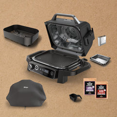 Ninja Woodfire Gril extérieur et fumoir - OG701 - Boîte ouverte