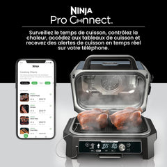 Ninja Gril extérieur et fumoir TG Woodfire ProConnect™ OG901LWC - Boîte ouverte