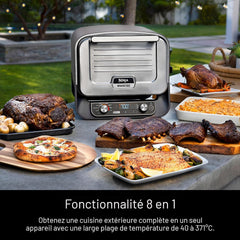 Ninja Four extérieur 8-en-1 Woodfire™ OO101LWC - Boîte ouverte