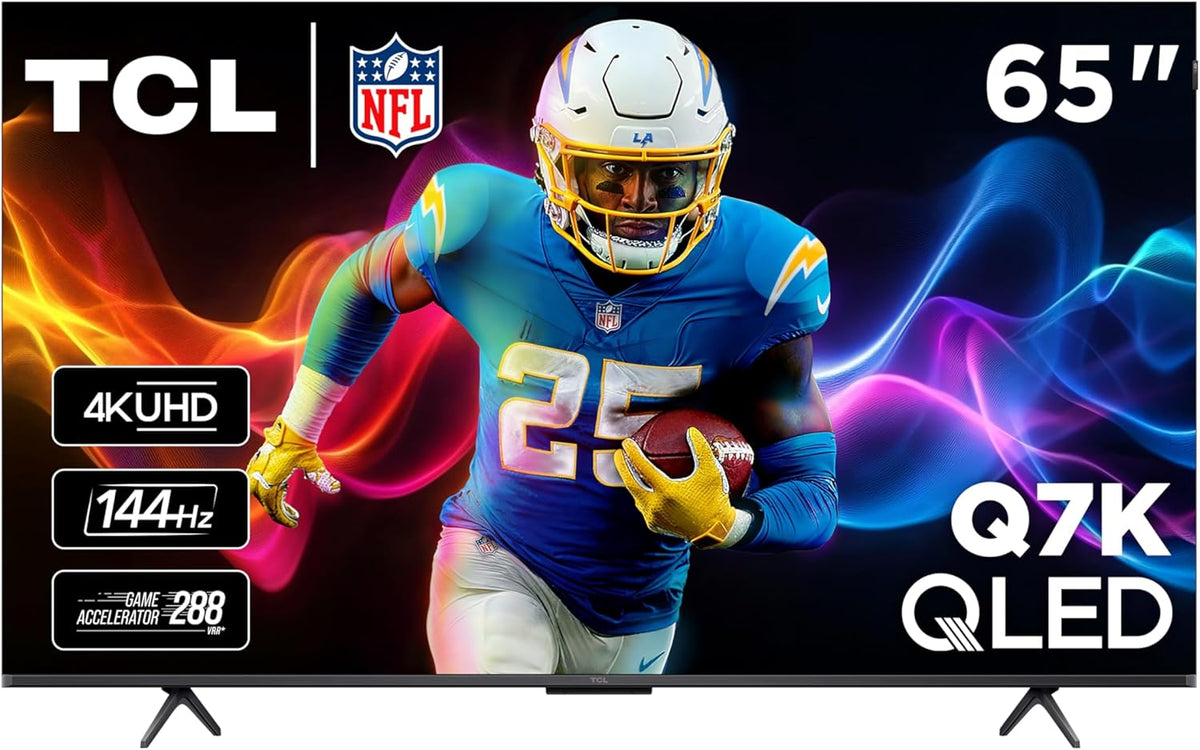 TCL 65" Q7K - Téléviseur Intelligent Google TV QLED UHD 144 Hz Série Q7K 65 po de TCL (65Q7K) - 2025 - Boîte ouverte