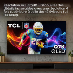 TCL 65" Q7K - Téléviseur Intelligent Google TV QLED UHD 144 Hz Série Q7K 65 po de TCL (65Q7K) - 2025 - Boîte ouverte