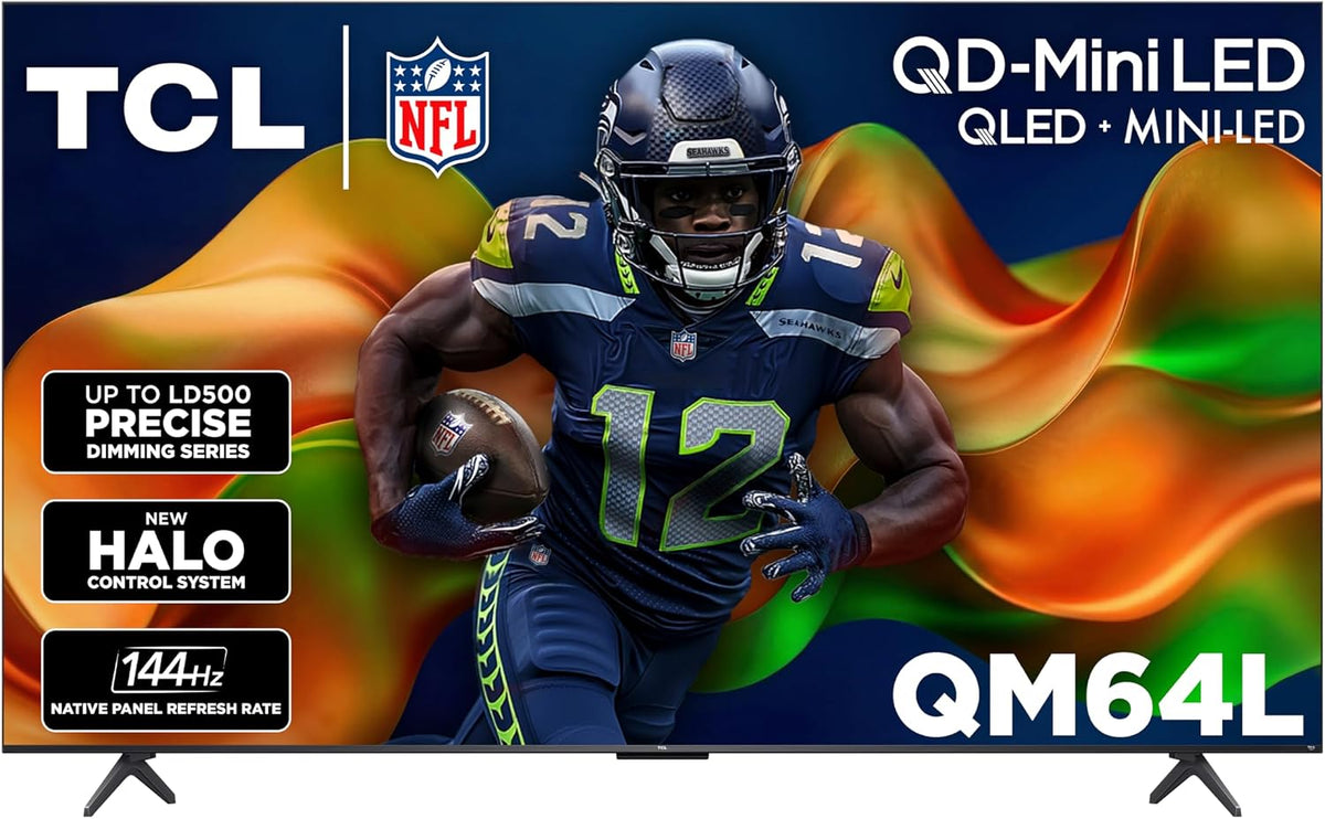 TCL 65" QM64L - Téléviseur intelligent Fire TV QD mini-DEL HDR UHD 4K série QM64L 65 po de TCL (65QM64L) - 2026 - Boîte ouverte