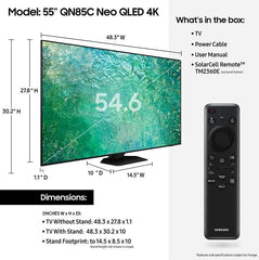 Samsung 55" 4K Neo QLED QN85C Smart TV QN55QN85CAFXZC - Open Box