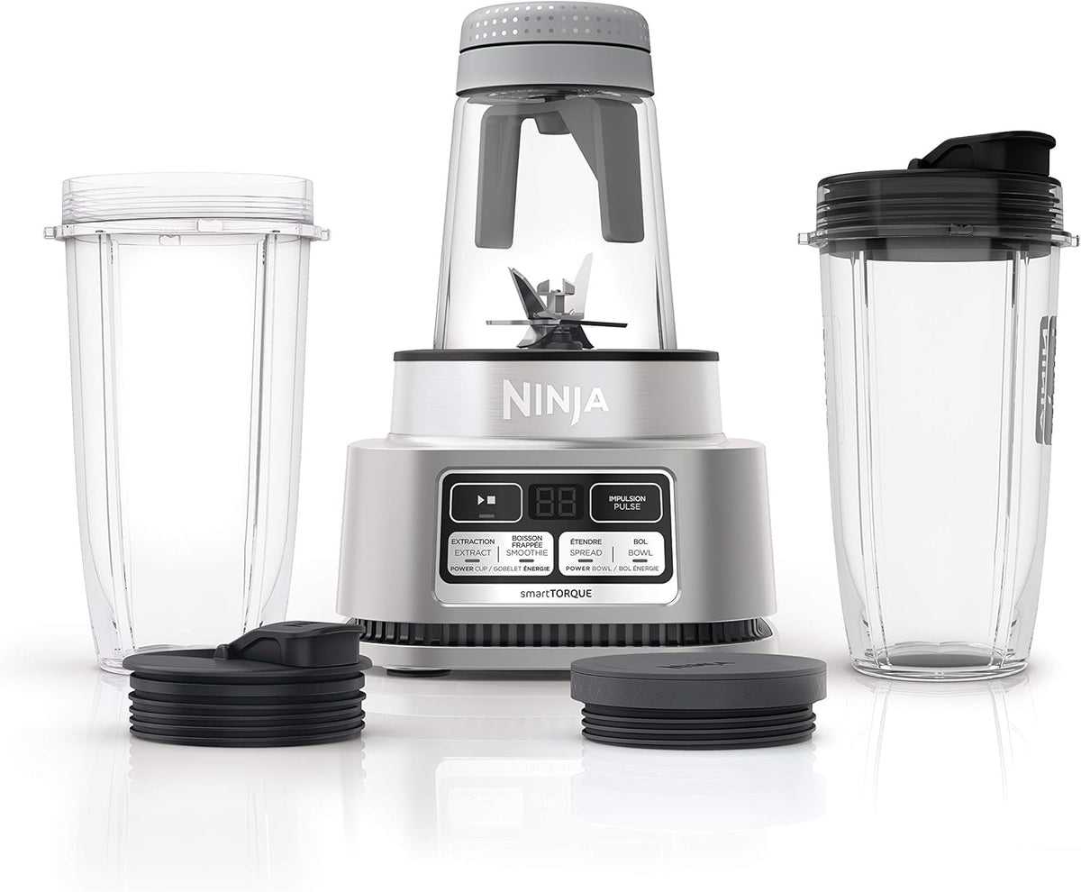 Ninja Foodi™ Power Nutri™ Duo® Bol à smoothie et mélangeur personnel 1200 W 4 Auto-iQ SS100C - Boîte ouverte