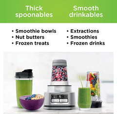 Ninja Foodi™ Power Nutri™ Duo® Bol à smoothie et mélangeur personnel 1200 W 4 Auto-iQ SS100C - Boîte ouverte