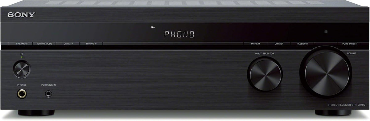 Récepteur stéréo à haut-parleur A/B Bluetooth 2.0 STR-DH190 de Sony - Boîte ouverte