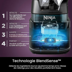 Ninja Mélangeur et robot culinaire électrique Detect avec technologie BlendSense - TB400C - Boîte ouverte