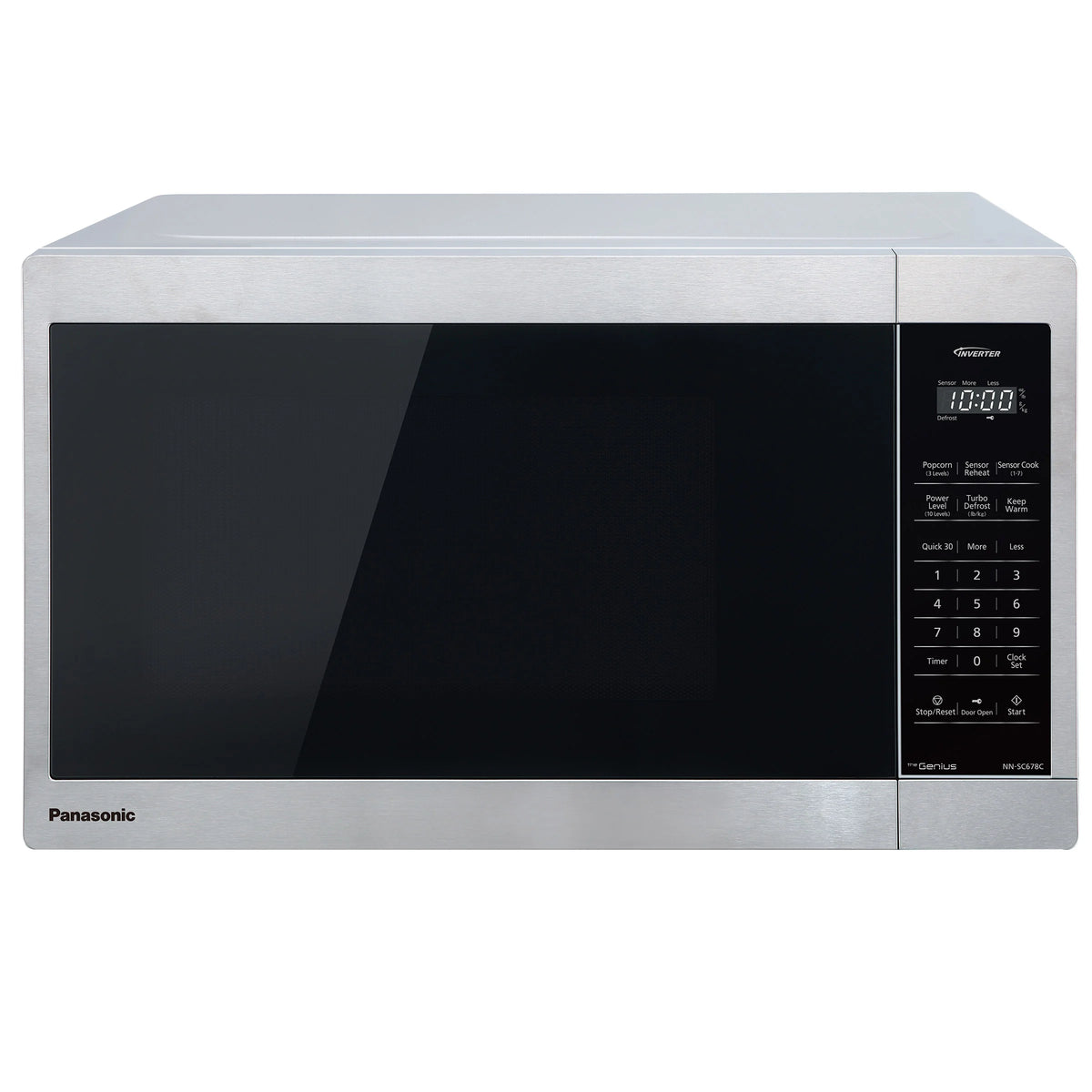 Panasonic - Four à micro-ondes 1.3 pi3 Genius Inverter de 1200 W en acier inoxydable - NN-SC687C-CWH - Remis à neuf